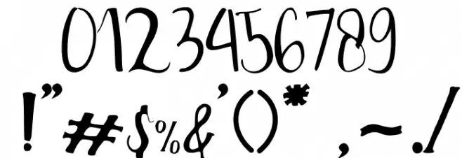 BlinkPink Font OTHER CHARS