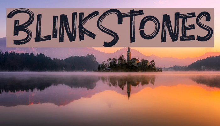 BlinkStones Font examples
