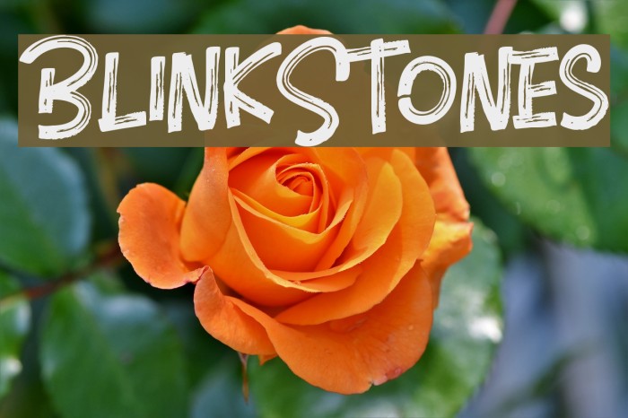 BlinkStones Font examples