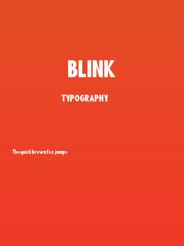 Blink Poster