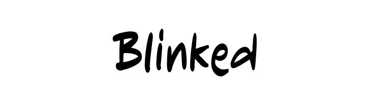 Blinked  フリーフォントのダウンロード