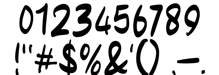 Blinked Font OTHER CHARS