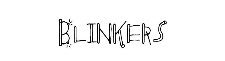Blinkers  Скачать бесплатные шрифты