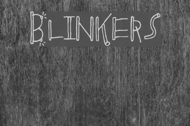 Blinkers Schriftart examples