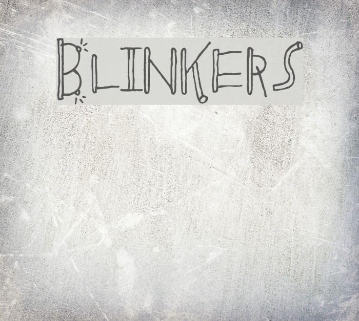 Blinkers Font examples