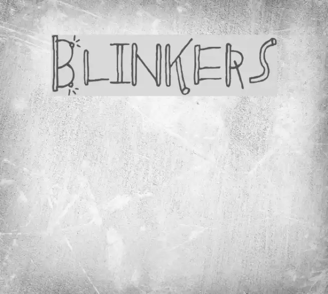 Blinkers Schriftart examples