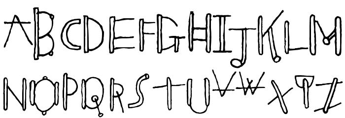 Blinkers Font LOWERCASE