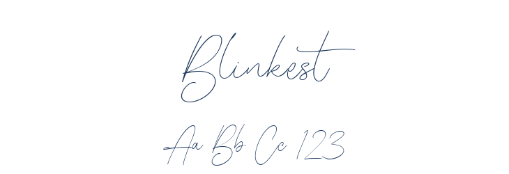 Blinkest Font Preview