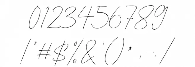 Blinkest Font OTHER CHARS