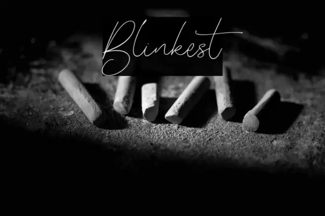 Blinkest Font examples