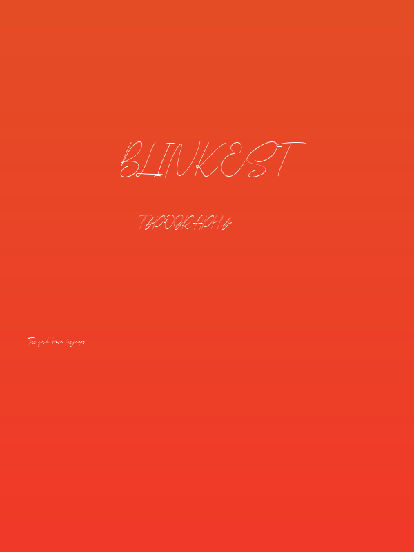 Blinkest Poster