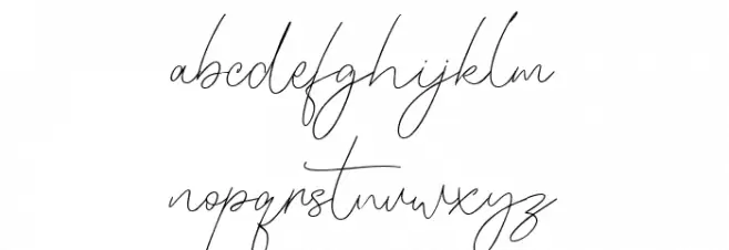 Blinkest Font LOWERCASE