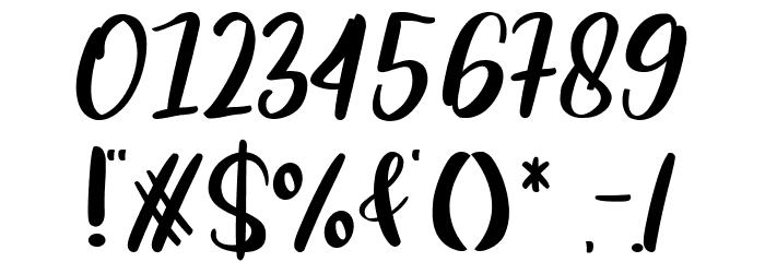 Blinking Font OTHER CHARS