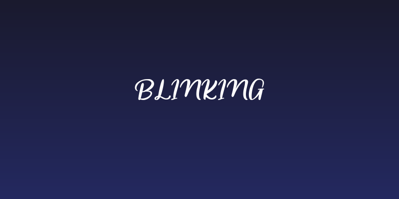 Blinking Social Header
