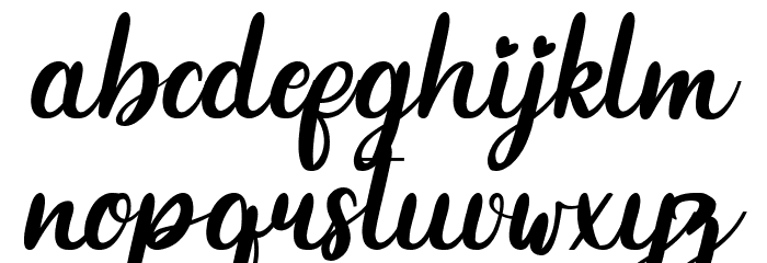 Blinking Font LOWERCASE