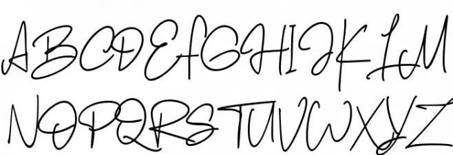 Blinkwomen Font UPPERCASE