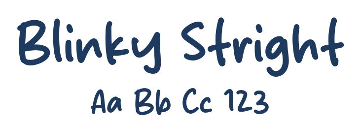 Blinky Stright Font Preview