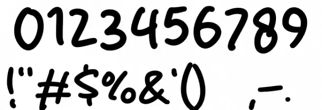 Blinky Stright Font Alte caractere