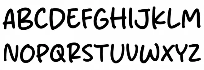 Blinky Stright Font Litere mari