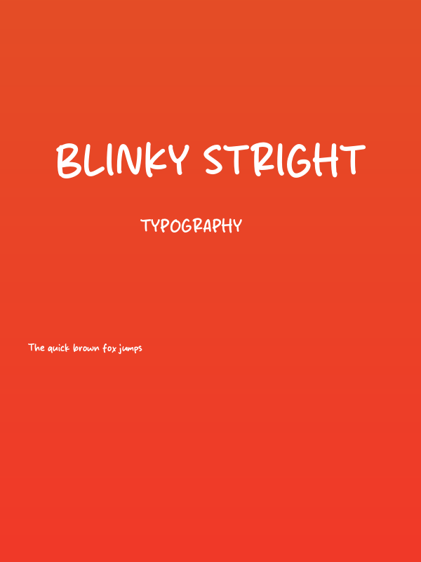 Blinky Stright Poster