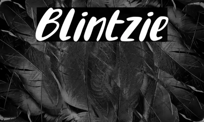 Blintzie Font examples