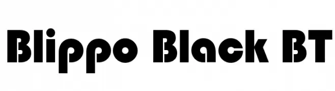 Blippo Black BT  免费字体下载