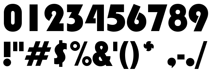 Blippo Black BT Font OTHER CHARS