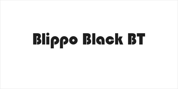 Blippo Black BT Logo