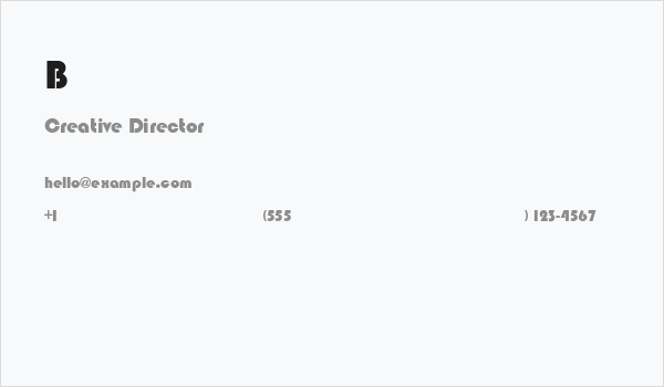 Blippo-Heavy Business Card