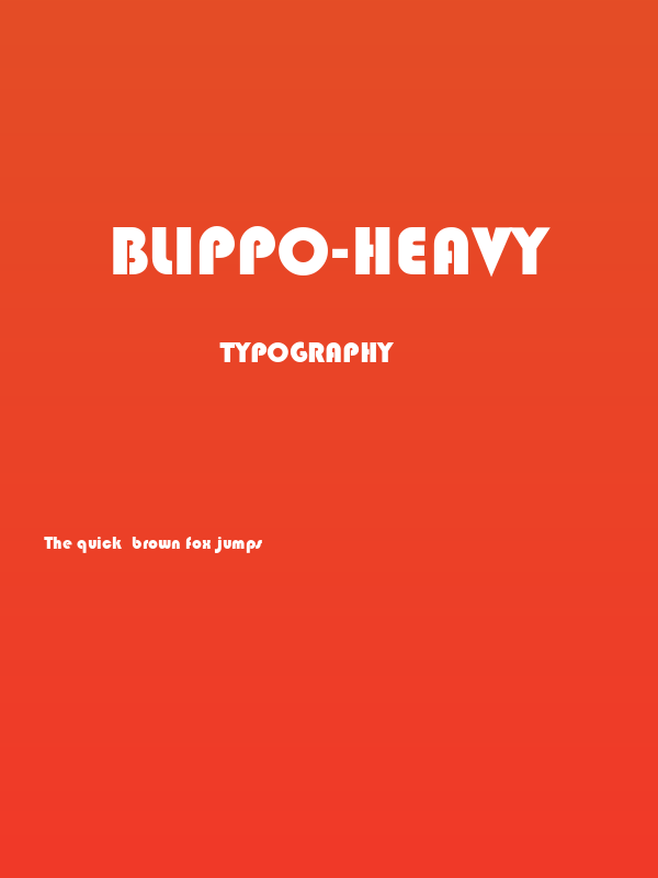 Blippo-Heavy Poster