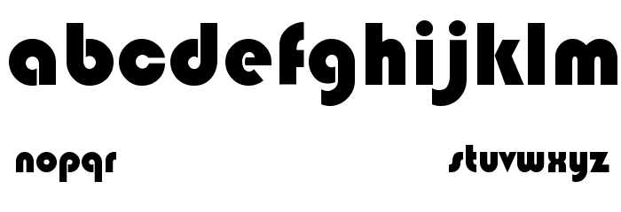 Blippo-Heavy Font LOWERCASE
