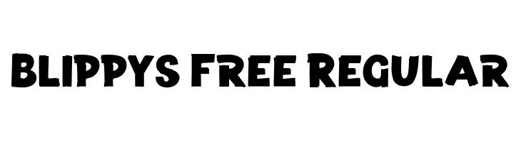 Blippys Free Regular  Скачать бесплатные шрифты