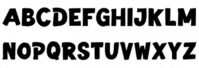 Blippys Free Regular Schriftart Groß
