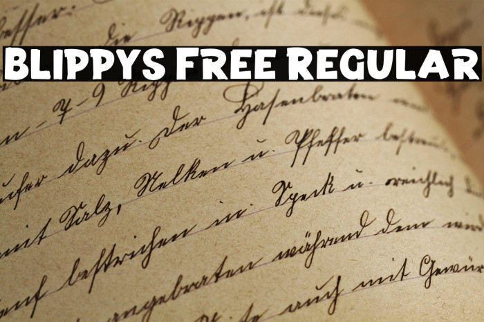 Blippys Free Regular Example 1