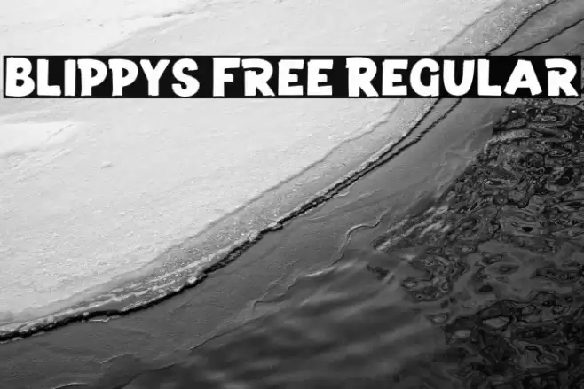 Blippys Free Regular Font examples