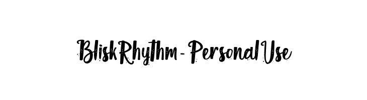 Blisk Rhythm - Personal Use  नि: शुल्क फ़ॉन्ट्स डाउनलोड