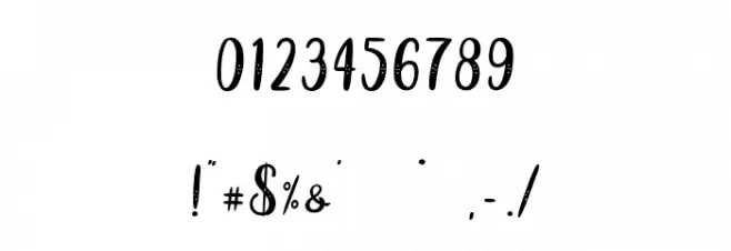 Blisk Rhythm - Personal Use Font OTHER CHARS