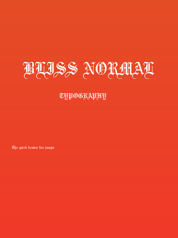 Bliss Normal Poster