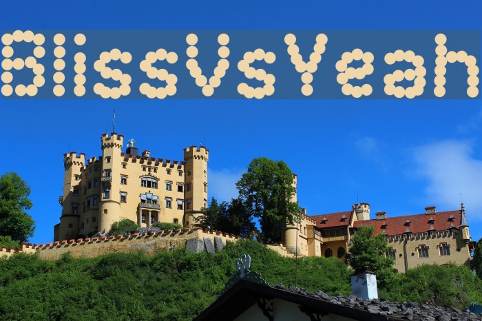 BlissVsYeah Font examples