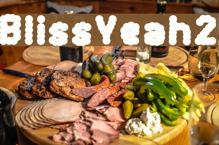 BlissYeah2 Font examples