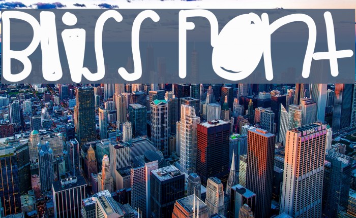 Bliss Font examples