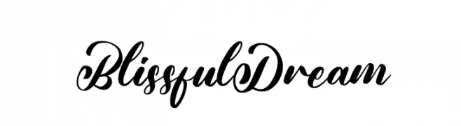 Blissful Dream  Fuentes Gratis Descargar