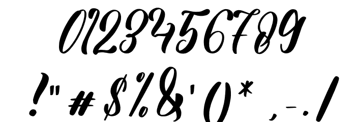 Blissful Dream Font OTHER CHARS