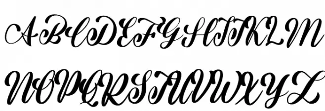 Blissful Dream Font UPPERCASE