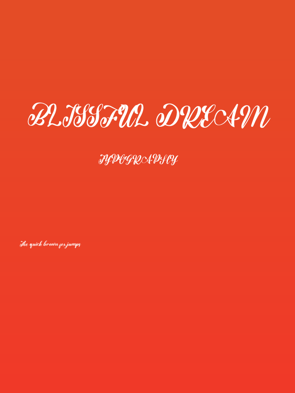 Blissful Dream Poster