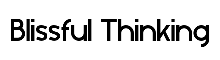 Blissful Thinking Шрифта