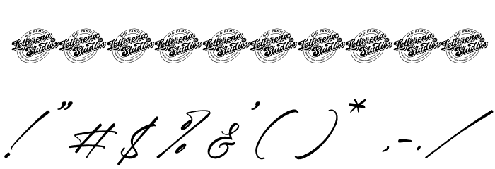 Blissfuly Magnotia DEMO VERSION Italic Caratteri ALTRI CARATTERI
