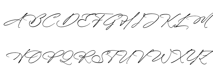 Blissfuly Magnotia DEMO VERSION Italic Caratteri MAIUSCOLE