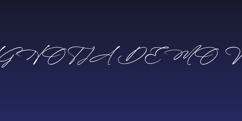 Blissfuly Magnotia DEMO VERSION Italic Social Header