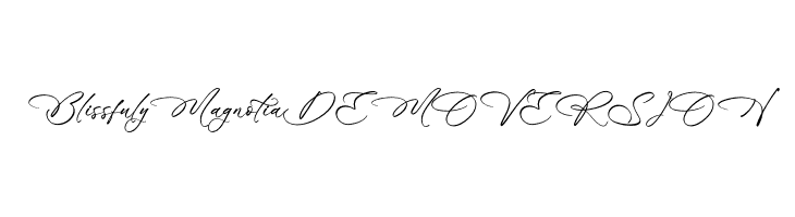 Blissfuly Magnotia DEMO VERSION  Frei Schriftart Herunterladen